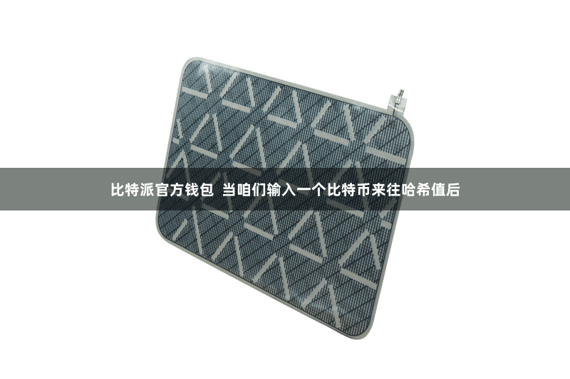比特派官方钱包 当咱们输入一个比特币来往哈希值后