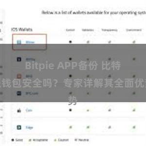 Bitpie APP备份 比特派钱包安全吗？专家详解其全面优势