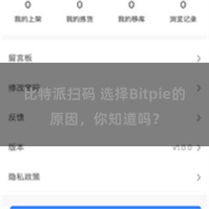 比特派扫码 选择Bitpie的原因，你知道吗？