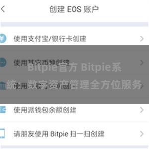 Bitpie官方 Bitpie系统：数字资产管理全方位服务