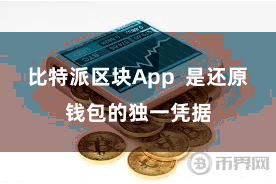 比特派区块App  是还原钱包的独一凭据