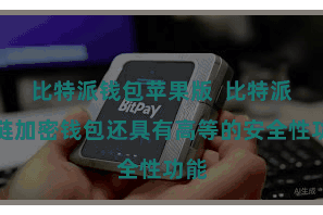 比特派钱包苹果版 比特派多链加密钱包还具有高等的安全性功能